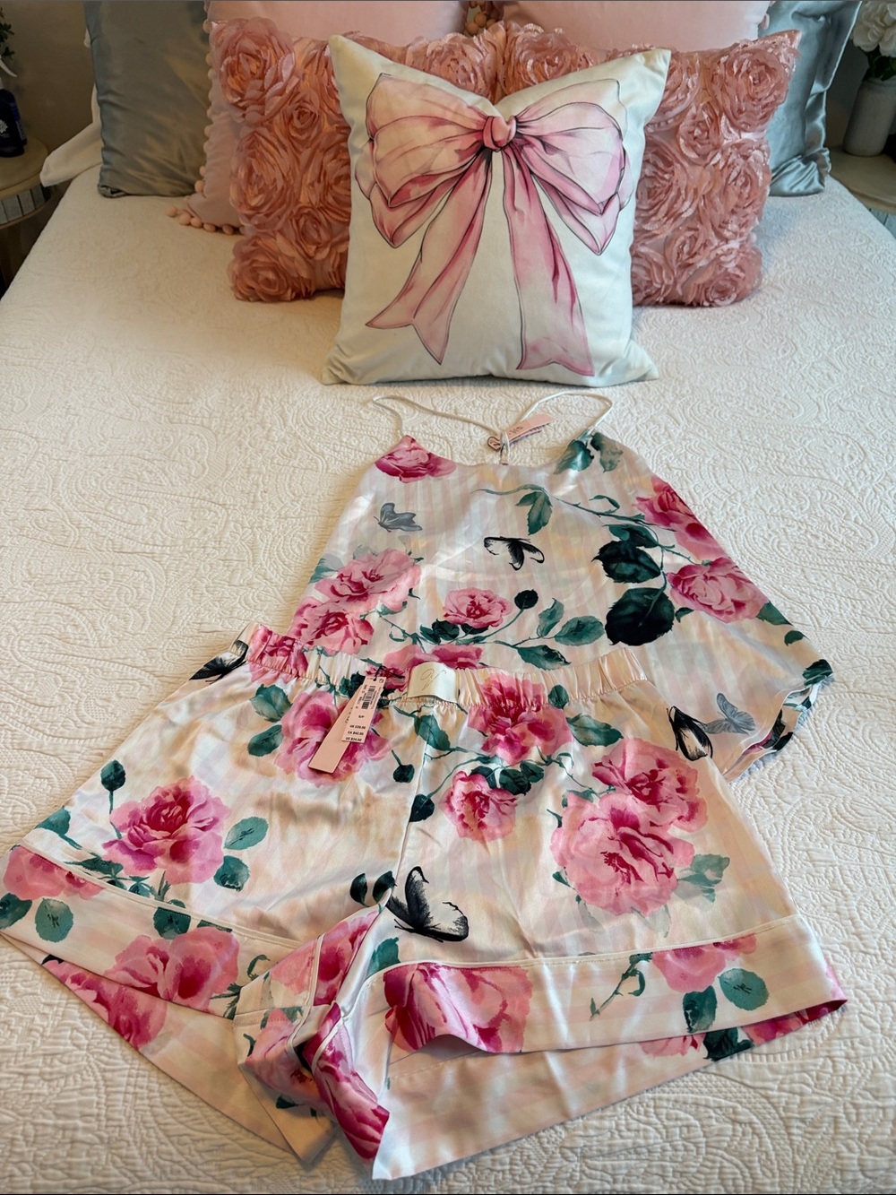 NWT Victoria Floral Pink Cami Set